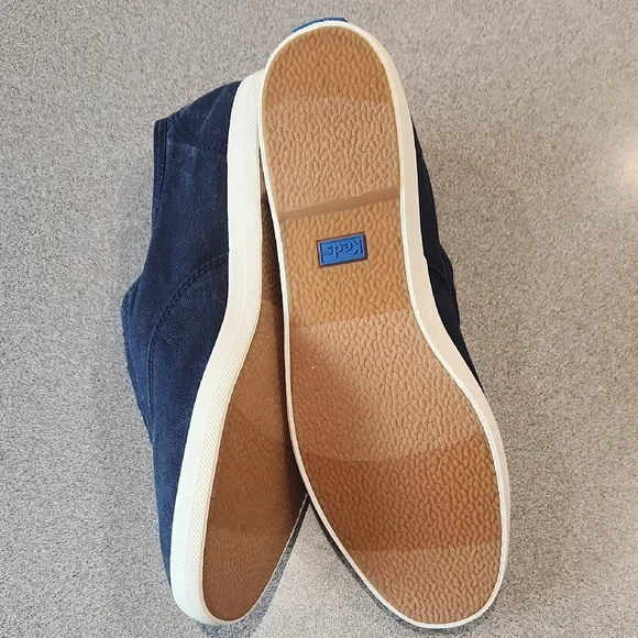 Keds Dark Blue Canvas Slip-Ons - Picture 2 of 2